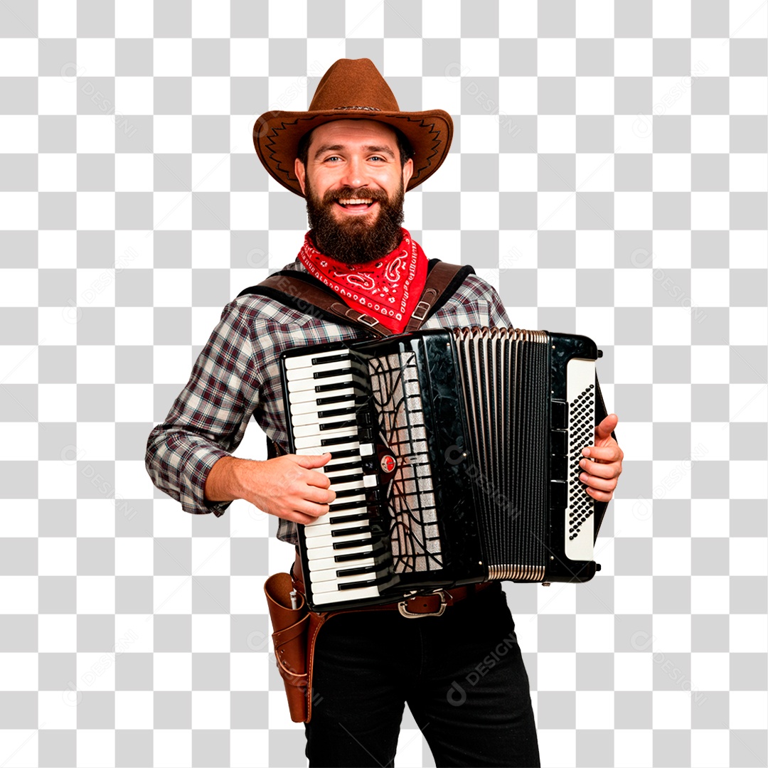 Sanfoneiro PNG Transparente