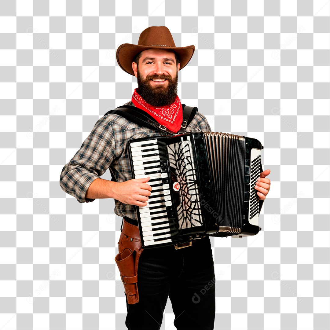 Sanfoneiro PNG Transparente