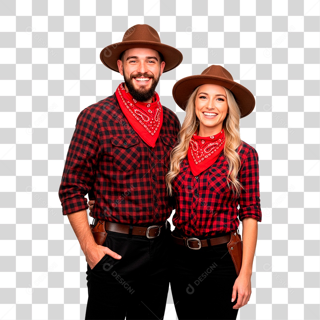 Casal de Festa Junina PNG Transparente