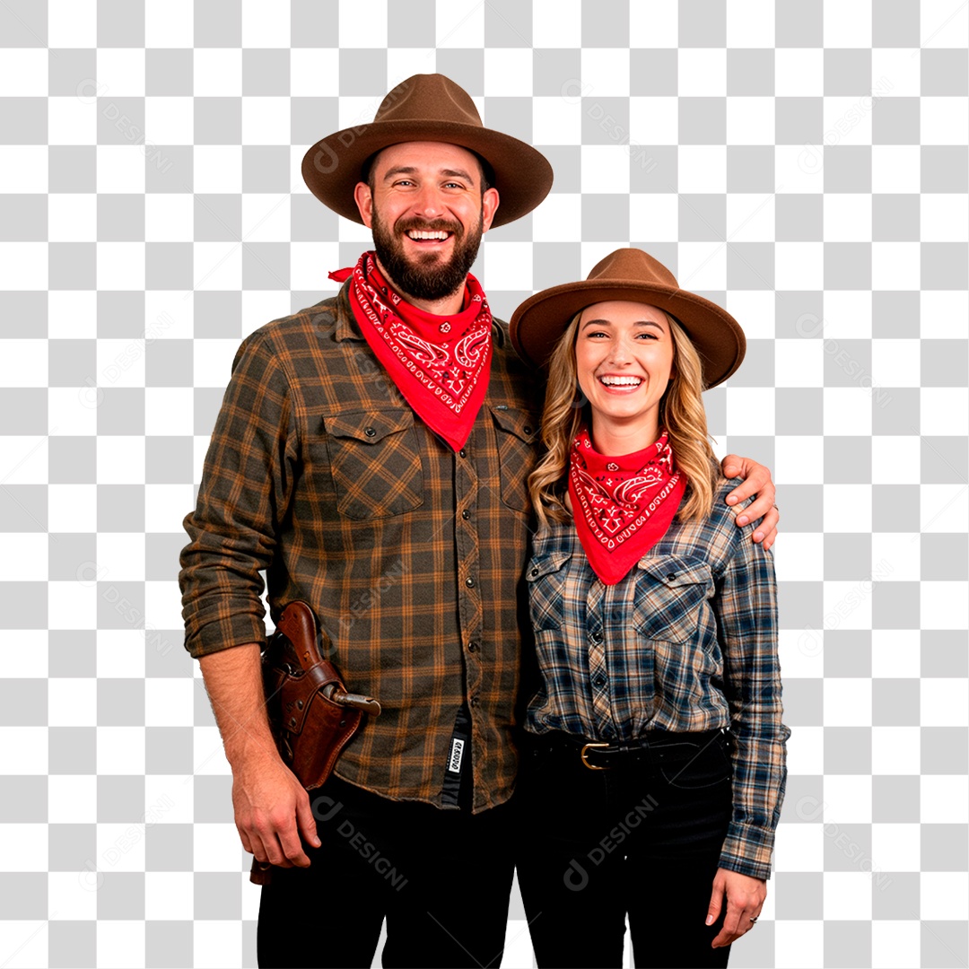 Casal de Festa Junina PNG Transparente