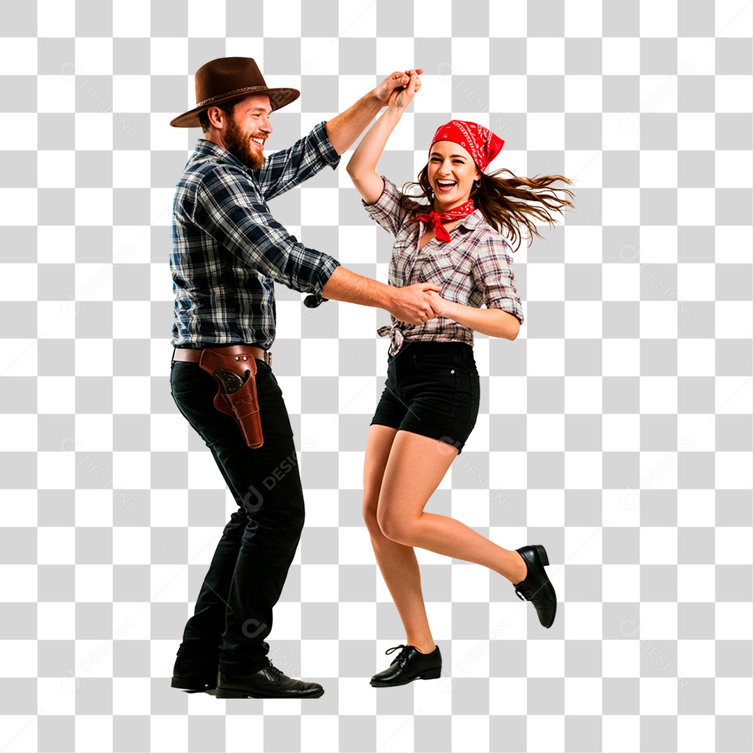 Casal de Festa Junina PNG Transparente