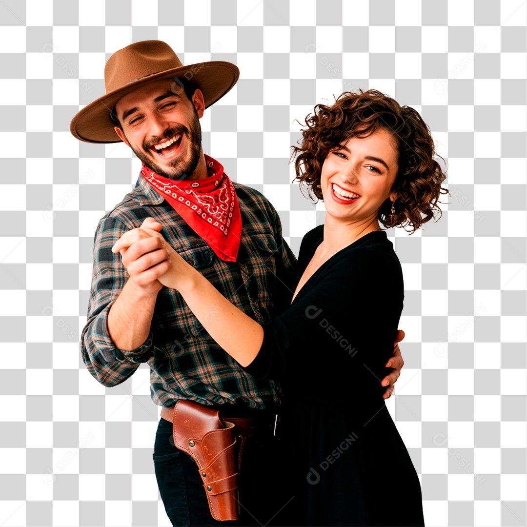 Casal de Festa Junina PNG Transparente