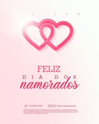 Dia dos Namorados 12 de Junho Social Media PSD Editável