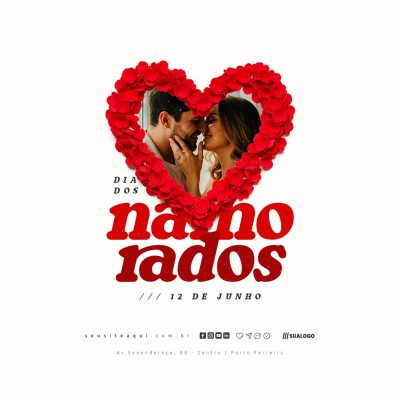 Dia Dos Namorados 12 de Junho Social Media PSD Editável