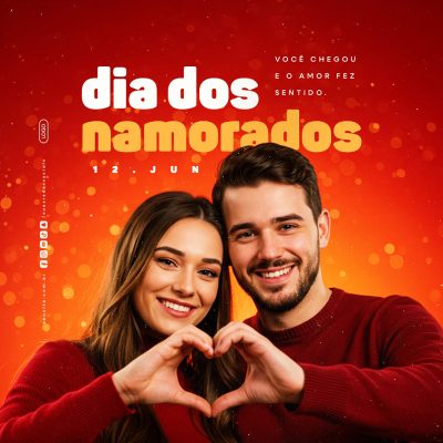 Dia Dos Namorados 12 de Junho Social Media PSD Editável