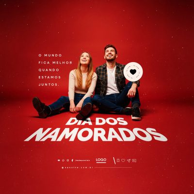 Dia Dos Namorados 12 de Junho Social Media PSD Editável