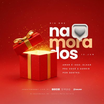 Dia Dos Namorados 12 de Junho Social Media PSD Editável