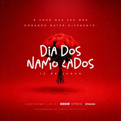 Dia dos Namorados 12 de Junho Social Media PSD Editável