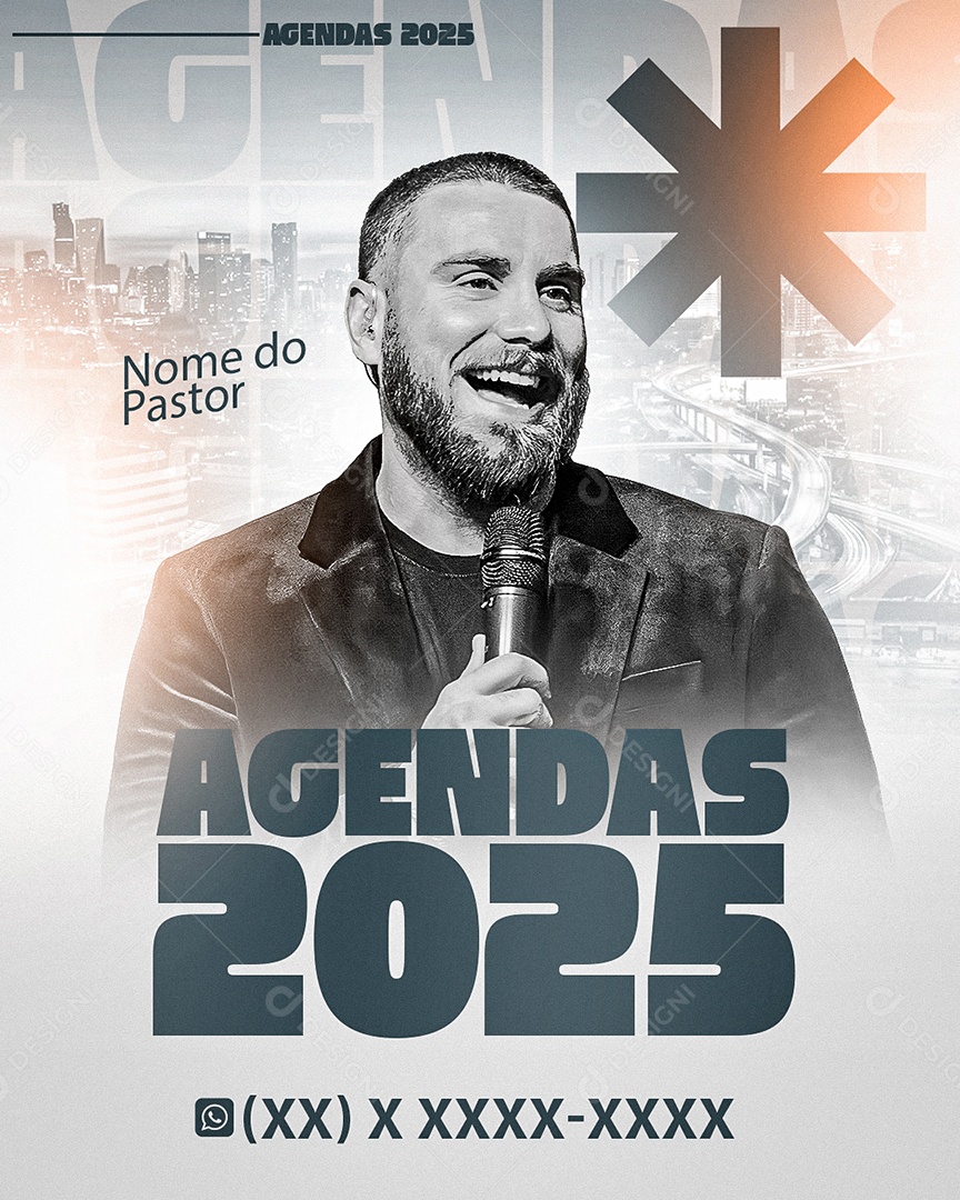 Flyer de Agendas 2025 Social Media PSD Editável