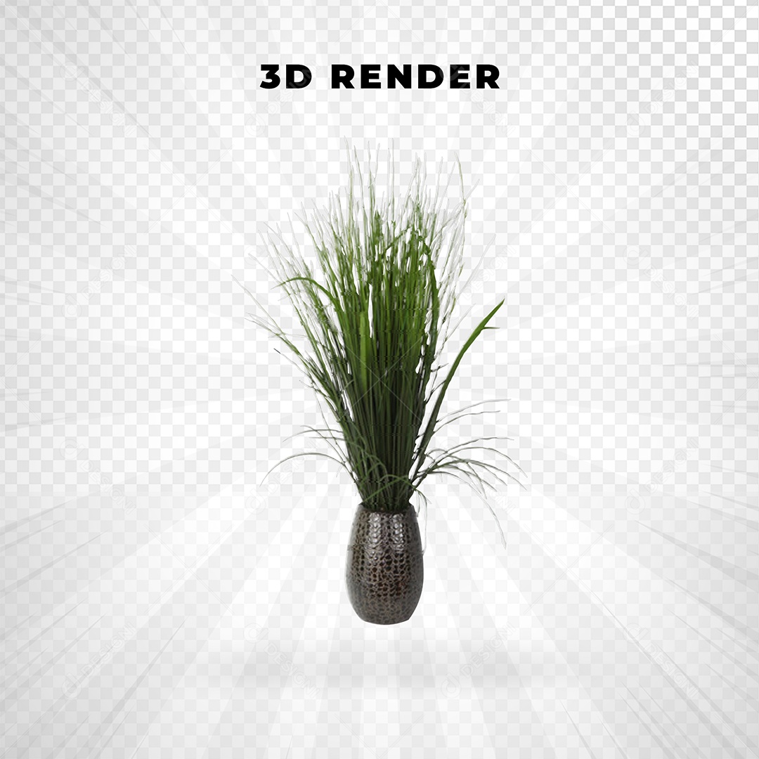 Vaso De Planta Elemento 3D Para Composição PSD