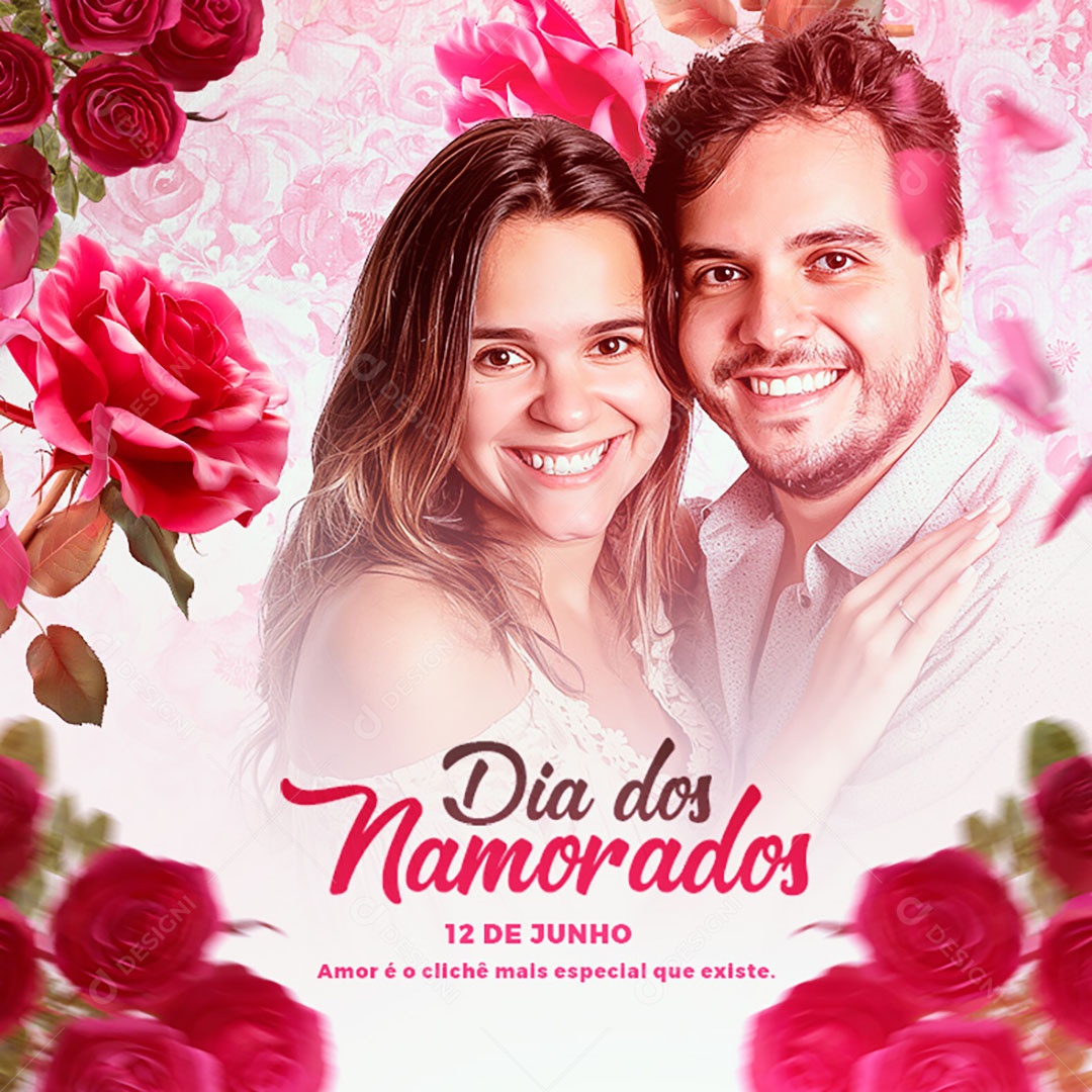 Dia Dos Namorados 12 de Junho Social Media PSD Editável