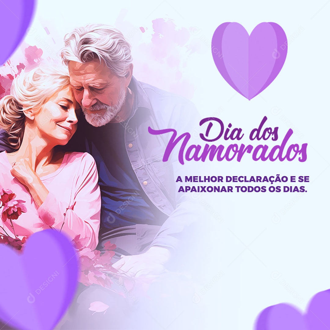 Dia Dos Namorados 12 de Junho Social Media PSD Editável