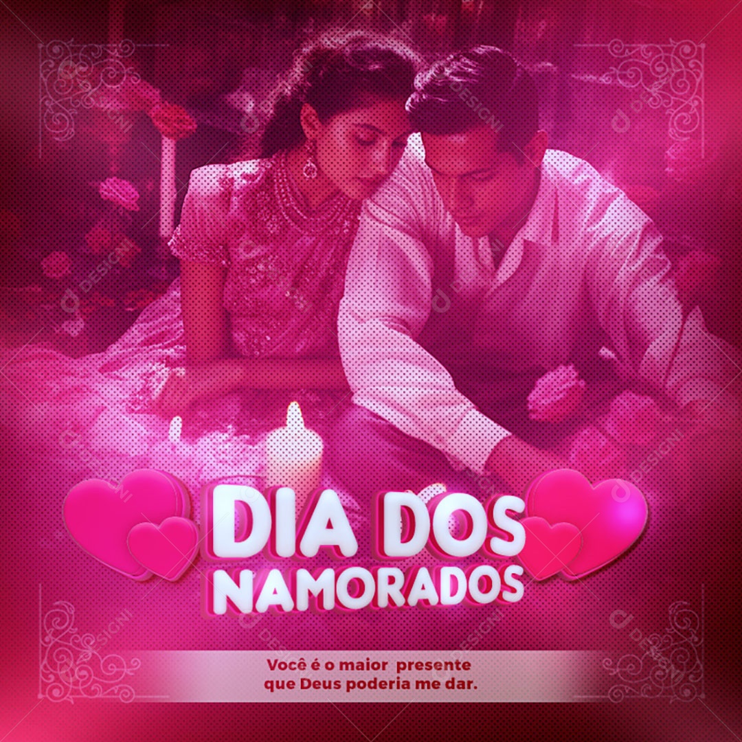 Dia Dos Namorados 12 de Junho Social Media PSD Editável