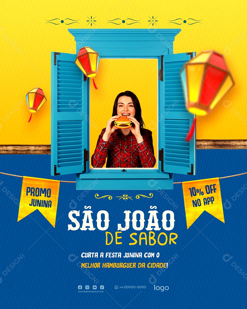 São João do Sabor Social Media PSD Editável
