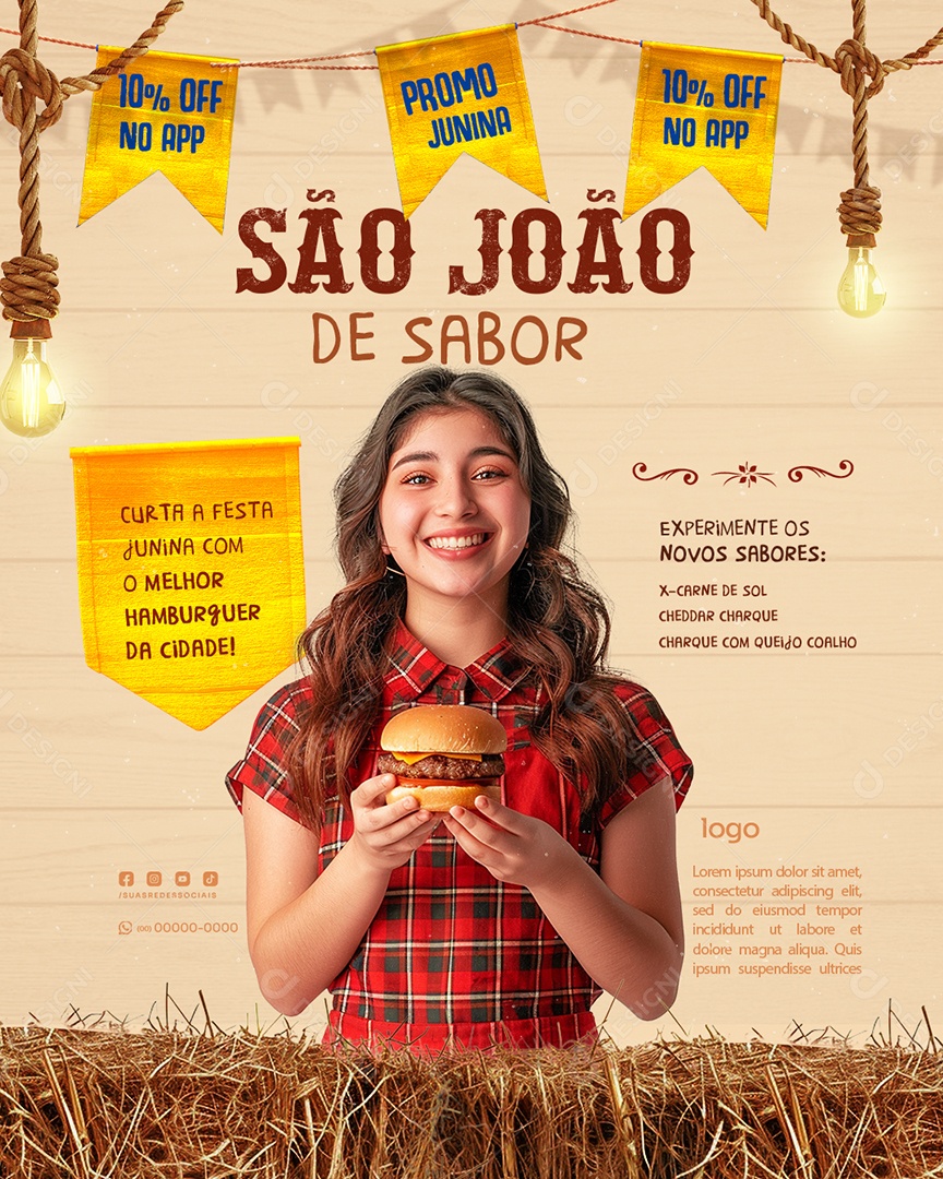 São João do Sabor Social Media PSD Editável