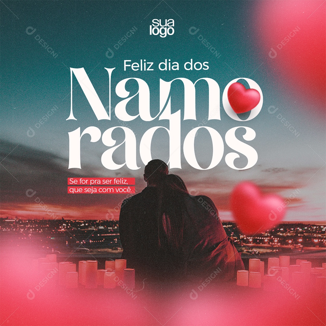 Dia Dos Namorados 12 de Junho Social Media PSD Editável