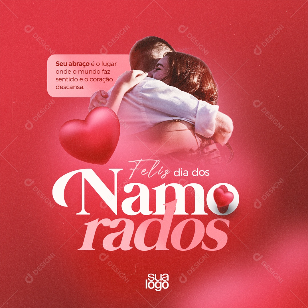 Dia Dos Namorados 12 de Junho Social Media PSD Editável