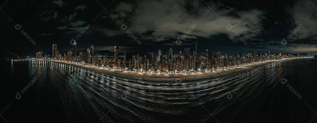 Linda vista panorâmica de Balneário Camboriú