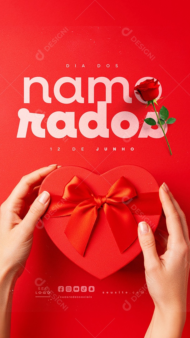 Story Dia Dos Namorados 12 de Junho Social Media PSD Editável