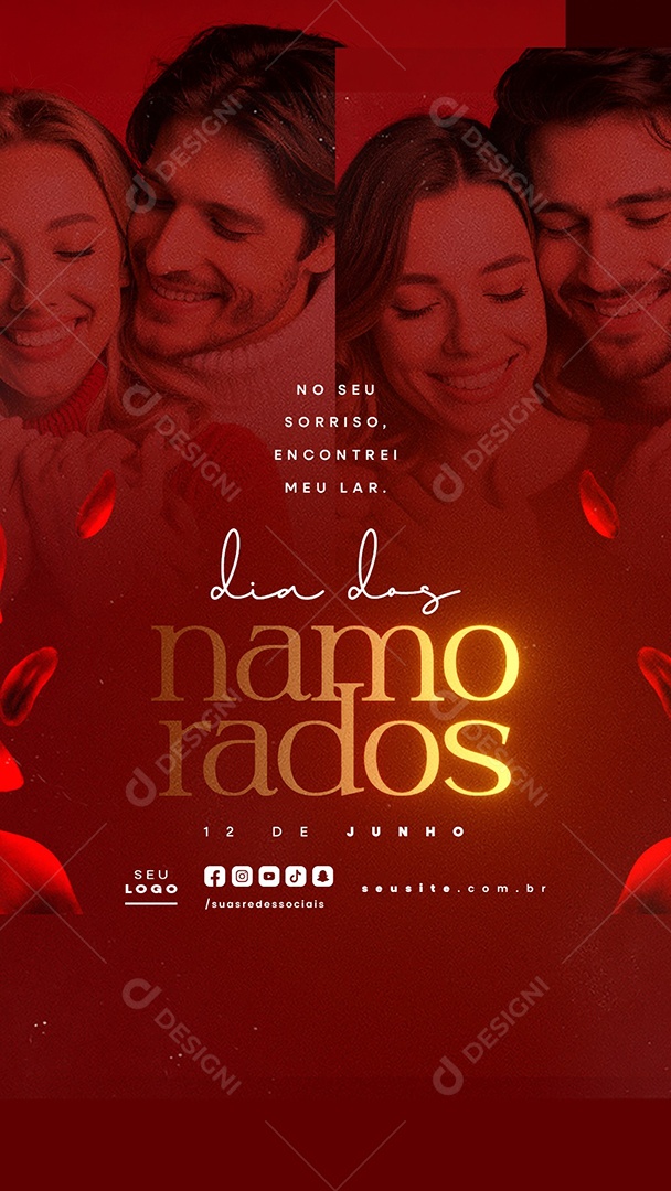 Story Dia Dos Namorados 12 de Junho Social Media PSD Editável