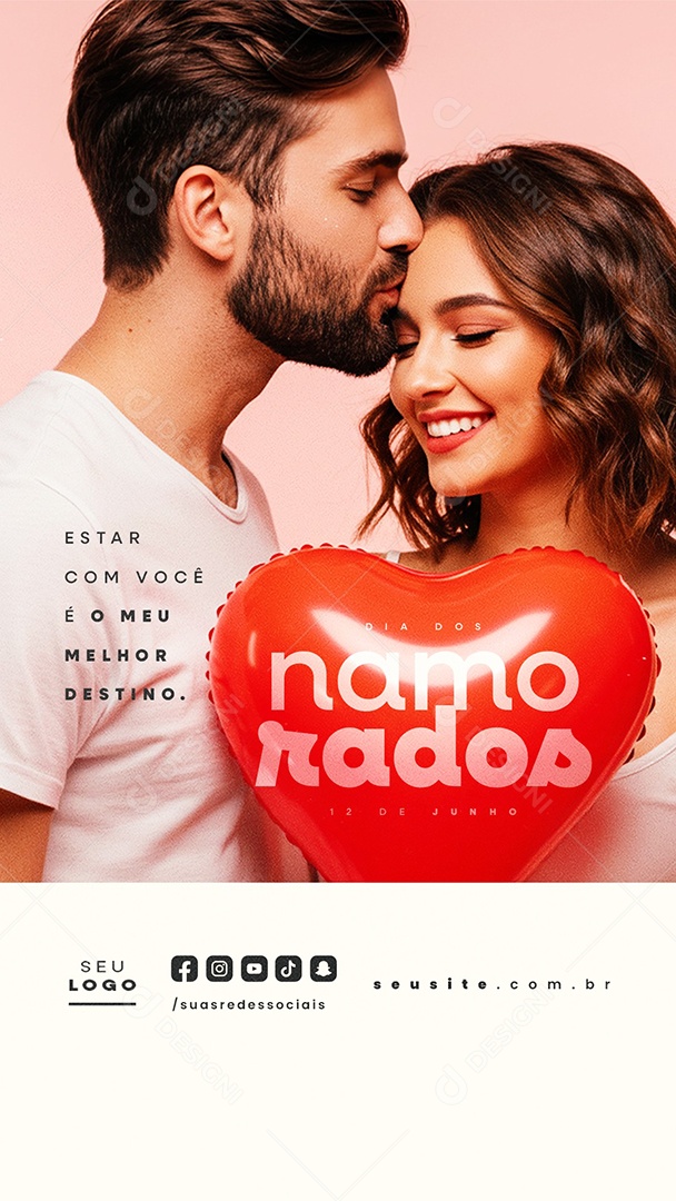 Story Dia Dos Namorados 12 de Junho Social Media PSD Editável