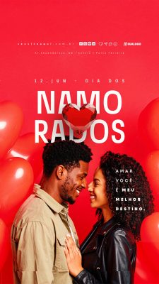 Story Dia Dos Namorados 12 de Junho Social Media PSD Editável