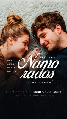 Story Dia Dos Namorados 12 de Junho Social Media PSD Editável