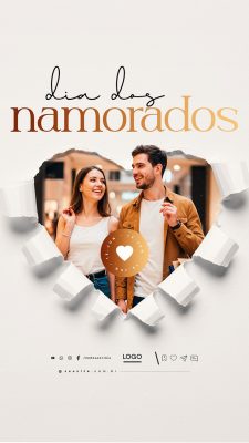 Story Dia Dos Namorados 12 de Junho Social Media PSD Editável