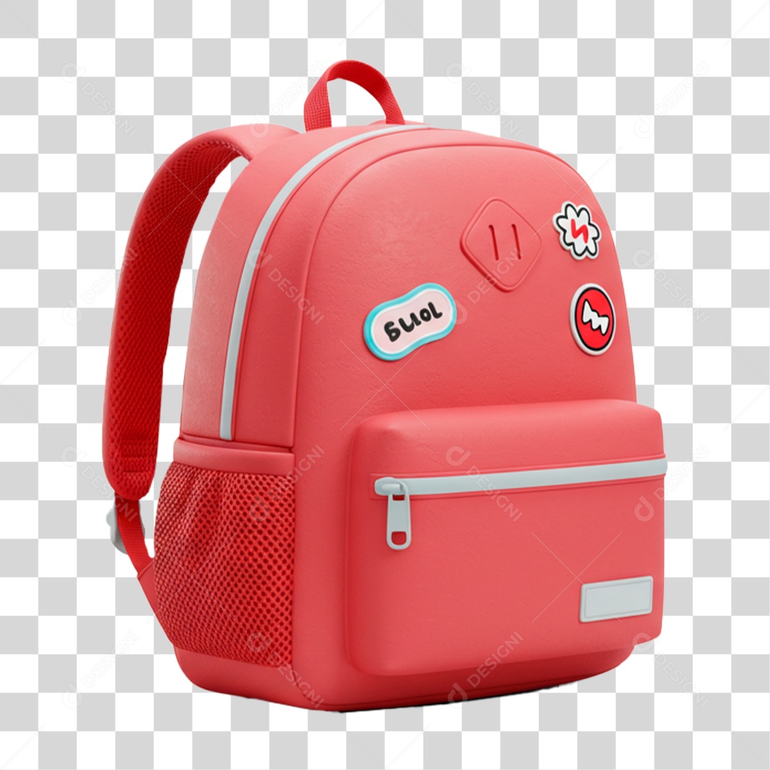 Mochila Vermelha PNG Transparente