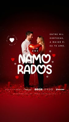 Story Dia Dos Namorados 12 de Junho Social Media PSD Editável