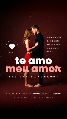 Story Dia Dos Namorados 12 de Junho Social Media PSD Editável