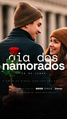 Story Dia Dos Namorados 12 de Junho Social Media PSD Editável