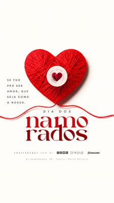 Story Dia Dos Namorados 12 de Junho Social Media PSD Editável