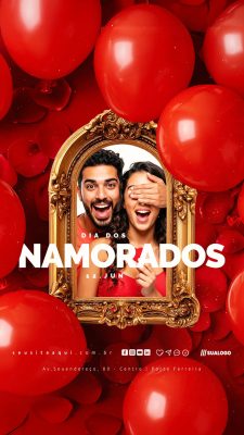 Story Dia Dos Namorados 12 de Junho Social Media PSD Editável