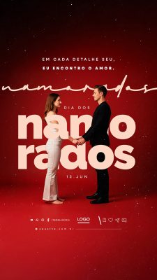 Story Dia Dos Namorados 12 de Junho Social Media PSD Editável