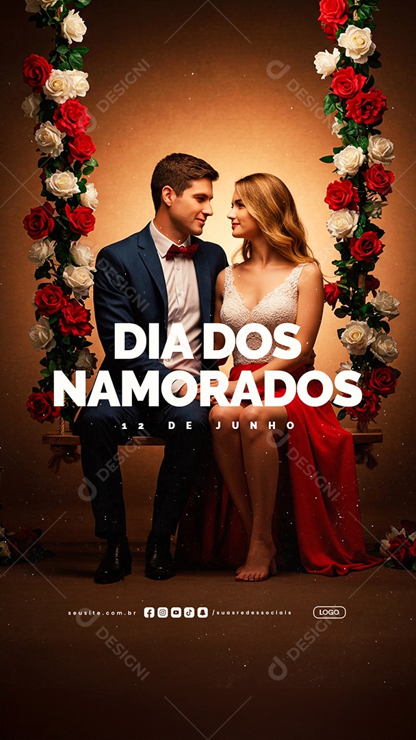 Story Dia Dos Namorados 12 de Junho Social Media PSD Editável