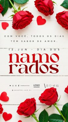 Story Dia Dos Namorados 12 de Junho Social Media PSD Editável