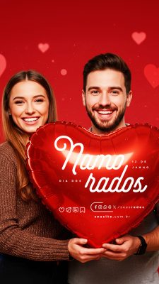 Story Dia Dos Namorados 12 de Junho Social Media PSD Editável