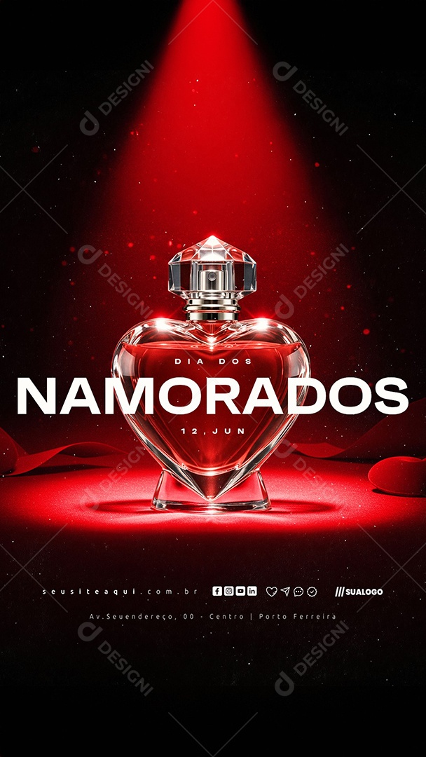 Story Dia Dos Namorados 12 de Junho Social Media PSD Editável