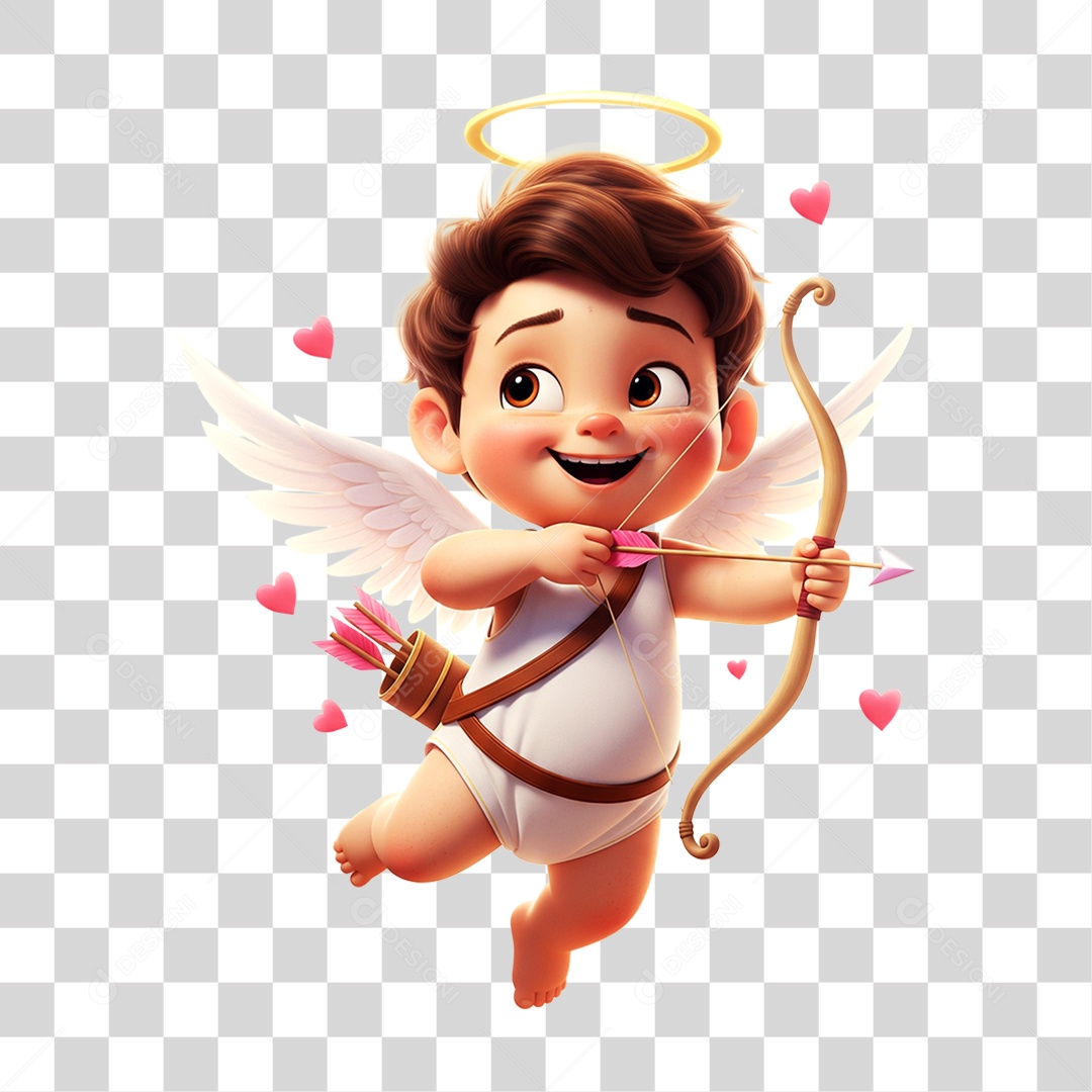 Anjo Cupido PNG Transparente