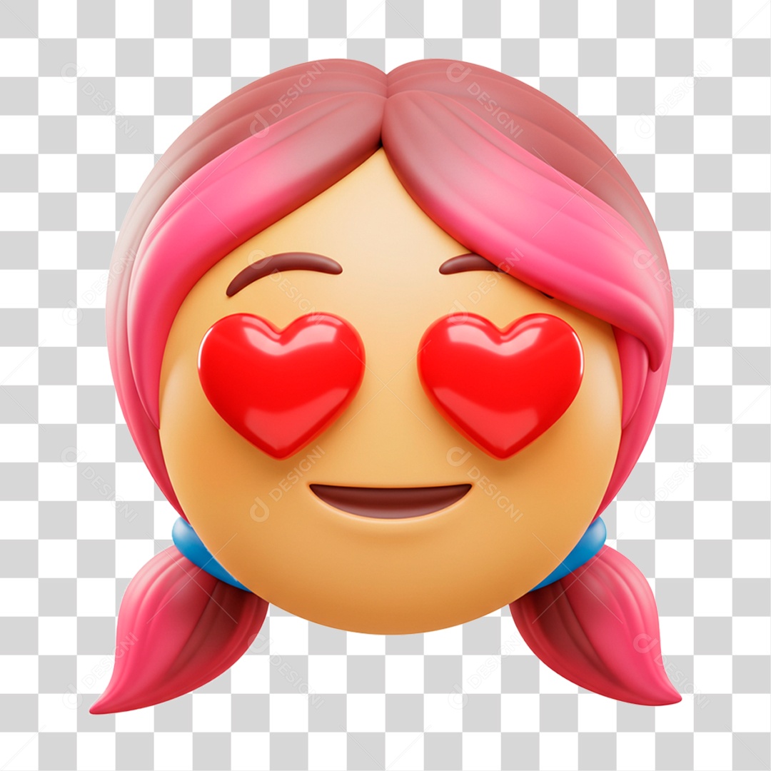 Emoji Apaixonado PNG Transparente