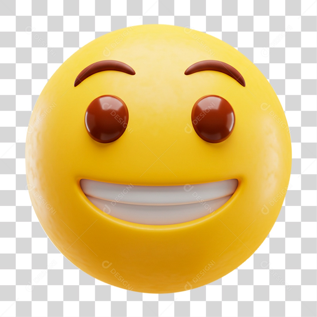 Emoji Feliz PNG Transparente