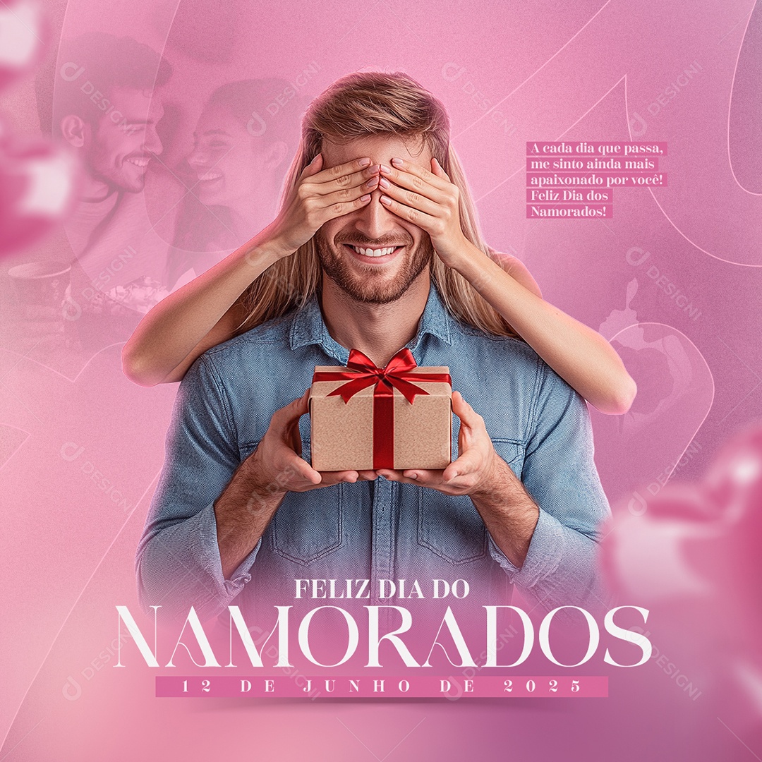 Feliz Dia Dos Namorados 12 de Junho Social Media PSD Editável
