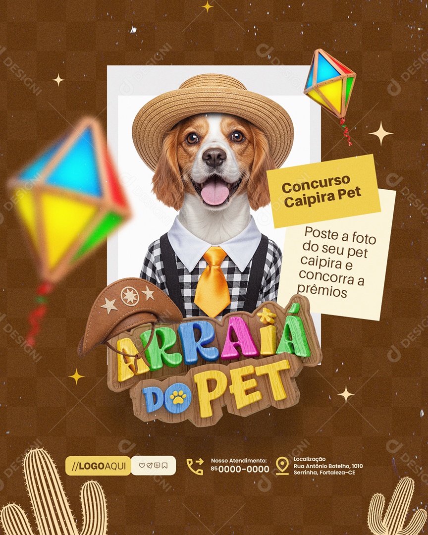 Petshop Concurso Caipira Pet Social Media PSD Editável