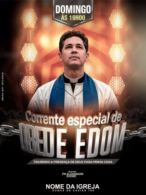 Evento Corrente Especial de Obede Edom Domingo às 19h00 PSD Editável
