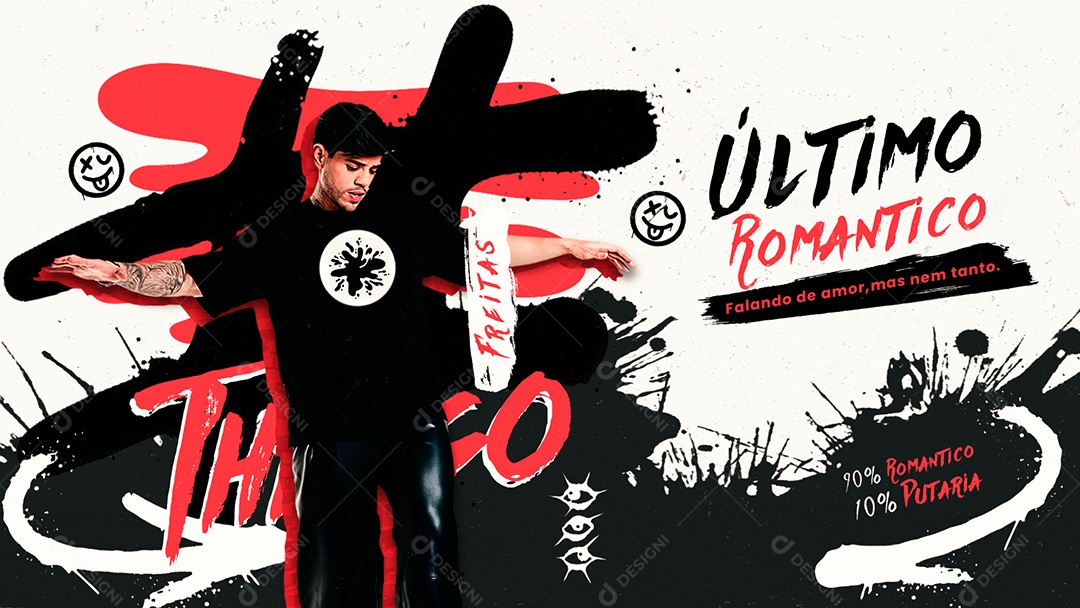 Banner Flyer Agenda Semanal Cd Ultimo RomanticoSocial Media PSD Editável