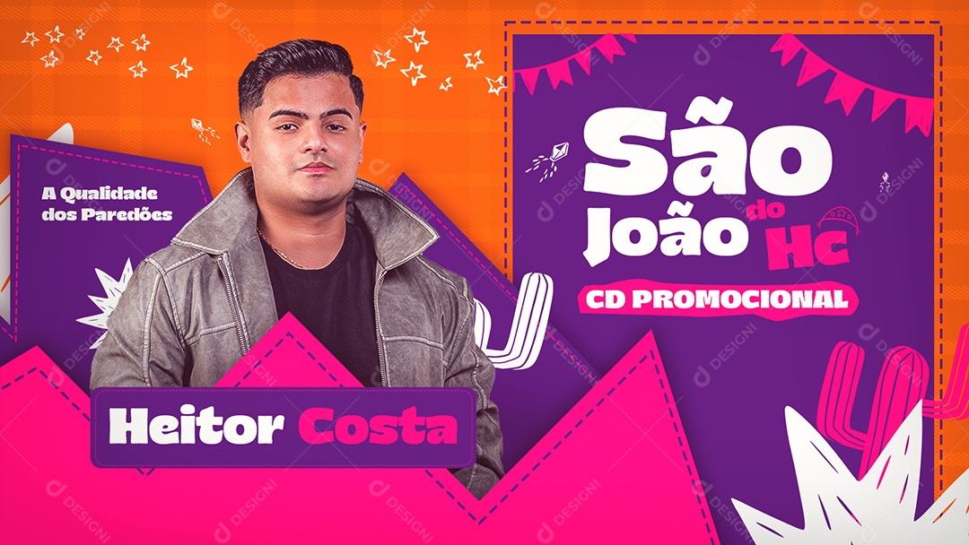 Banner Flyer São João do HC Cd Promocional Social Media PSD Editável