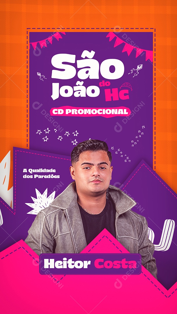 Story Flyer São João do HC Cd Promocional Social Media PSD Editável