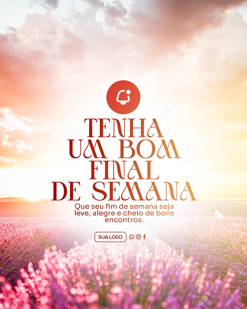 Tenha um Bom Final de Semana Social Media PSD Editável