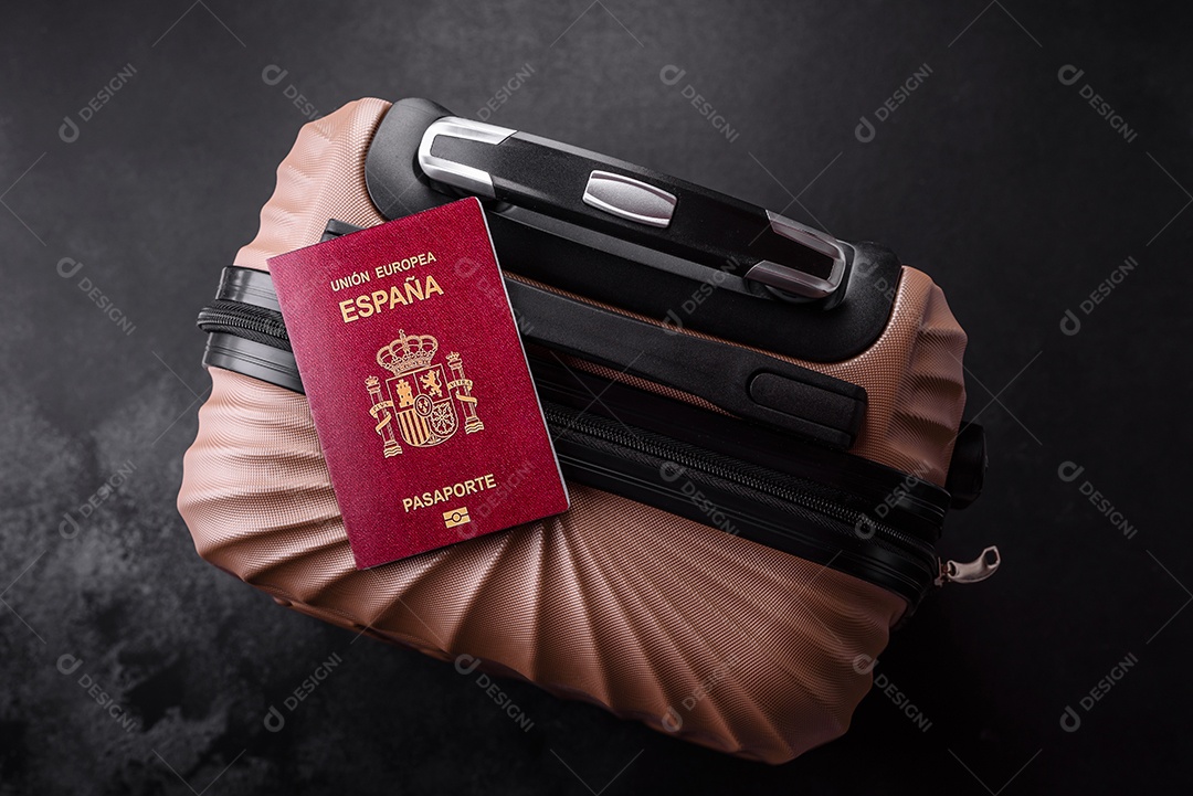 Passaporte internacional de um cidadão mala